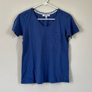 Peace Love World Blue Women's Top. Size XS
